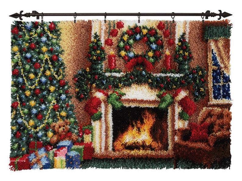 Oversize | Christmas Eve Rug Latch Hook Kits for Beginner