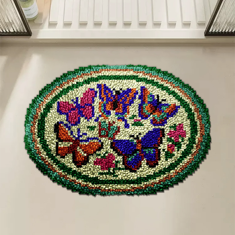 Colorful Little Butterflies - Rug Latch Hook Kits
