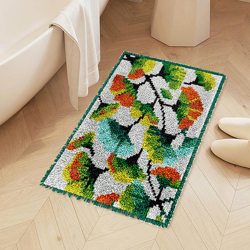 Ginkgo Leaf - Rug Latch Hook Kits