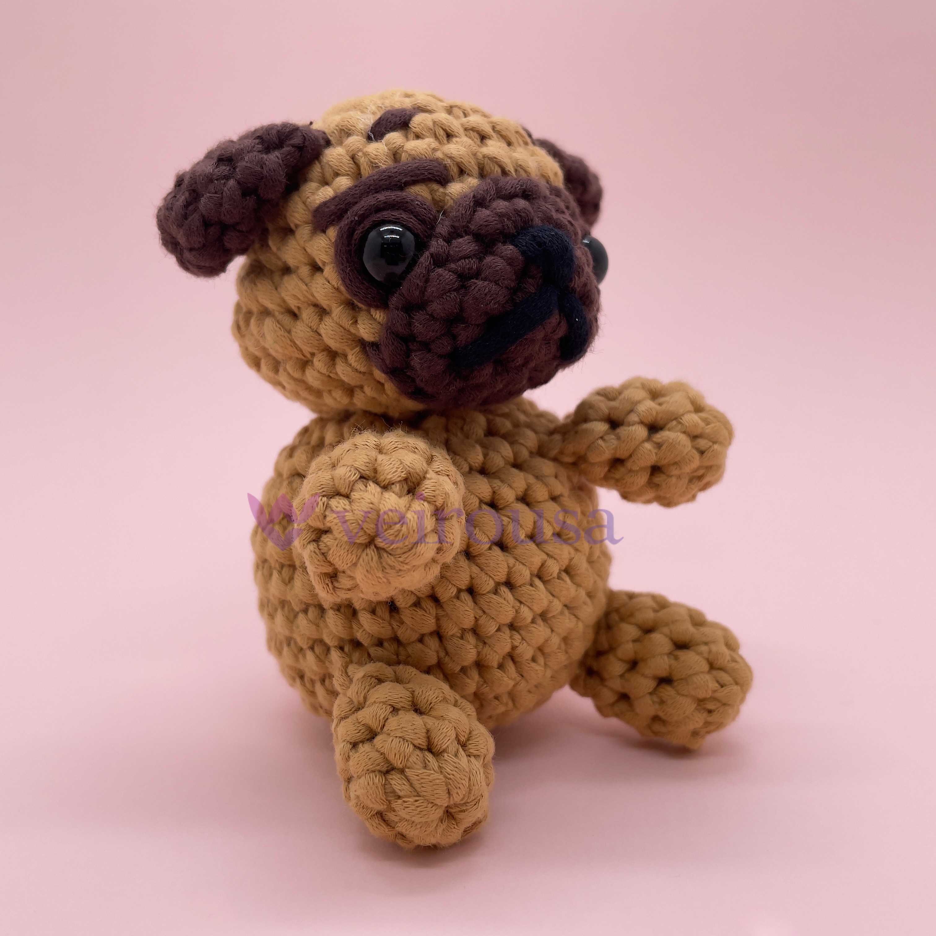 Brown Bulldog - Crochet Kit