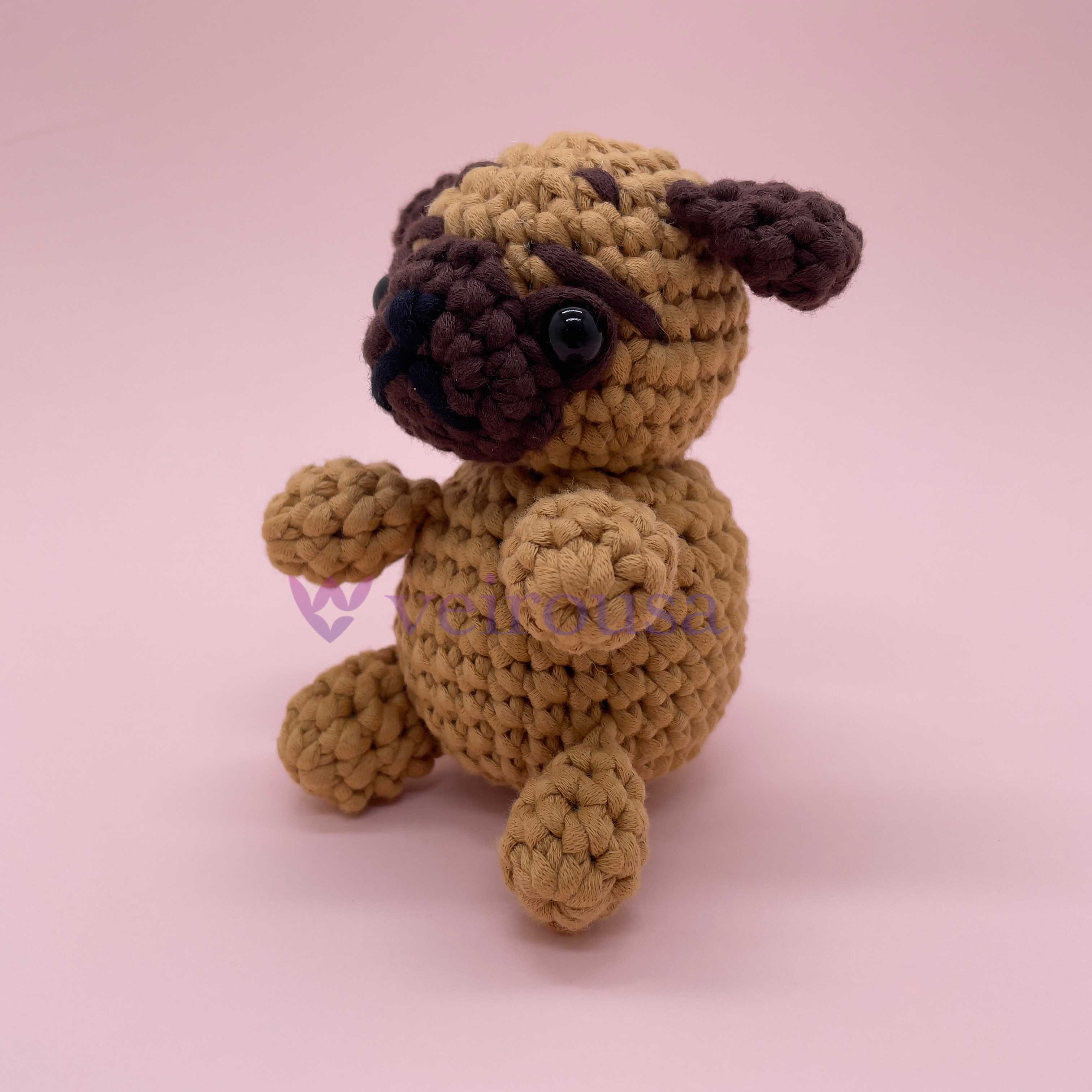 Brown Bulldog - Crochet Kit