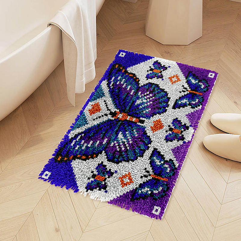 Magical Butterfly- Latch Hook Rug Kit