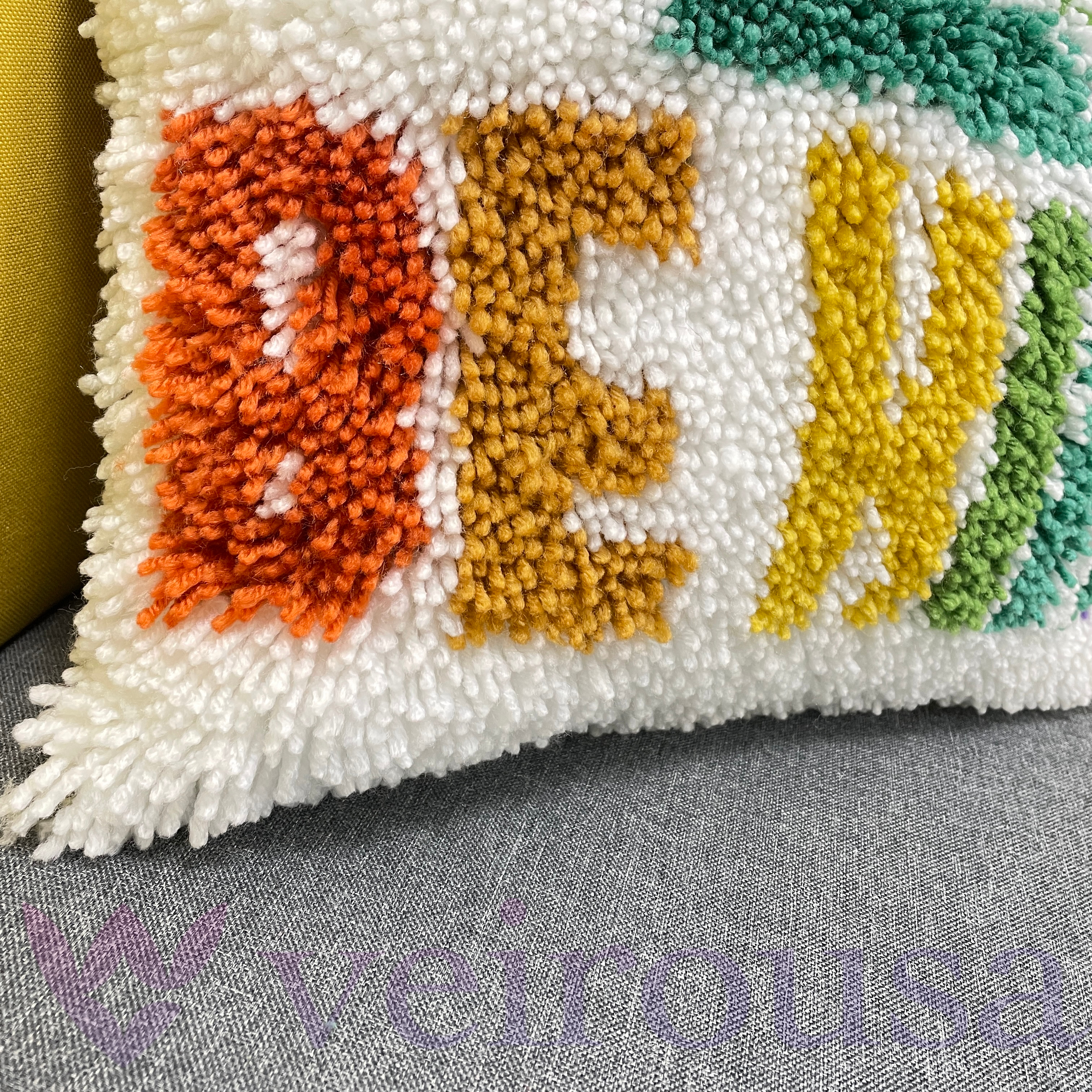 Be Kind Pillowcase Latch Hook Kit for Adult, Beginner and Kid