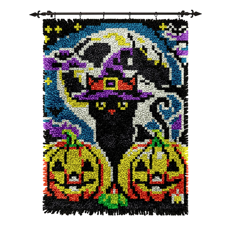 Halloween Kitten - Latch Hook Rug Kits