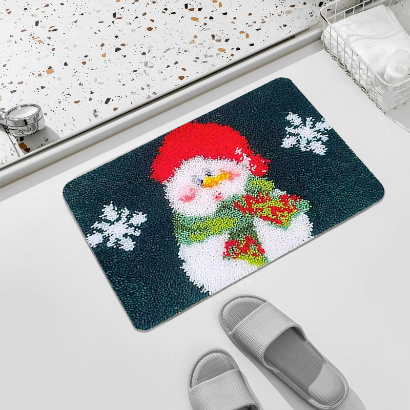 Snowman Rug Latch Hook Kits for Beginners