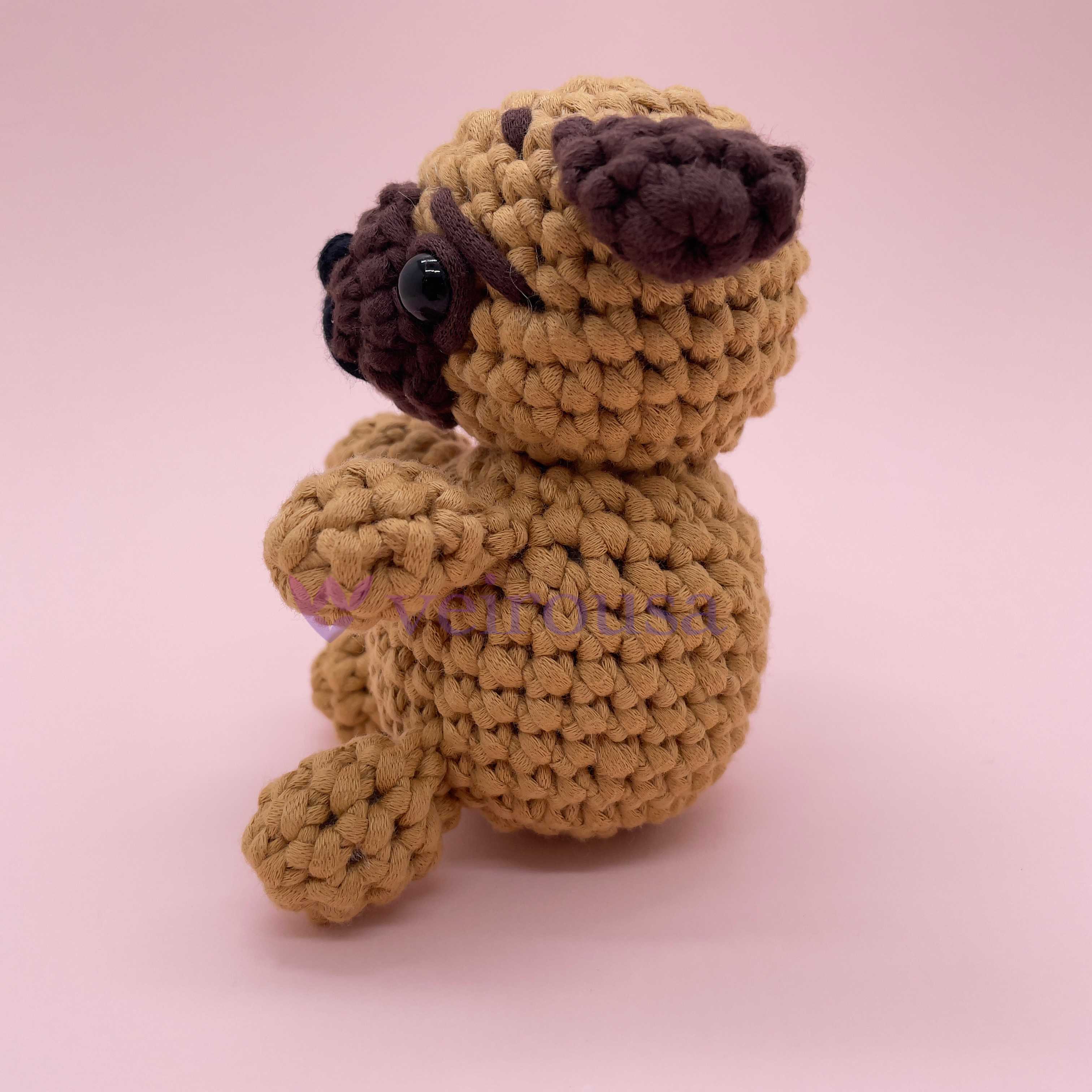 Brown Bulldog - Crochet Kit