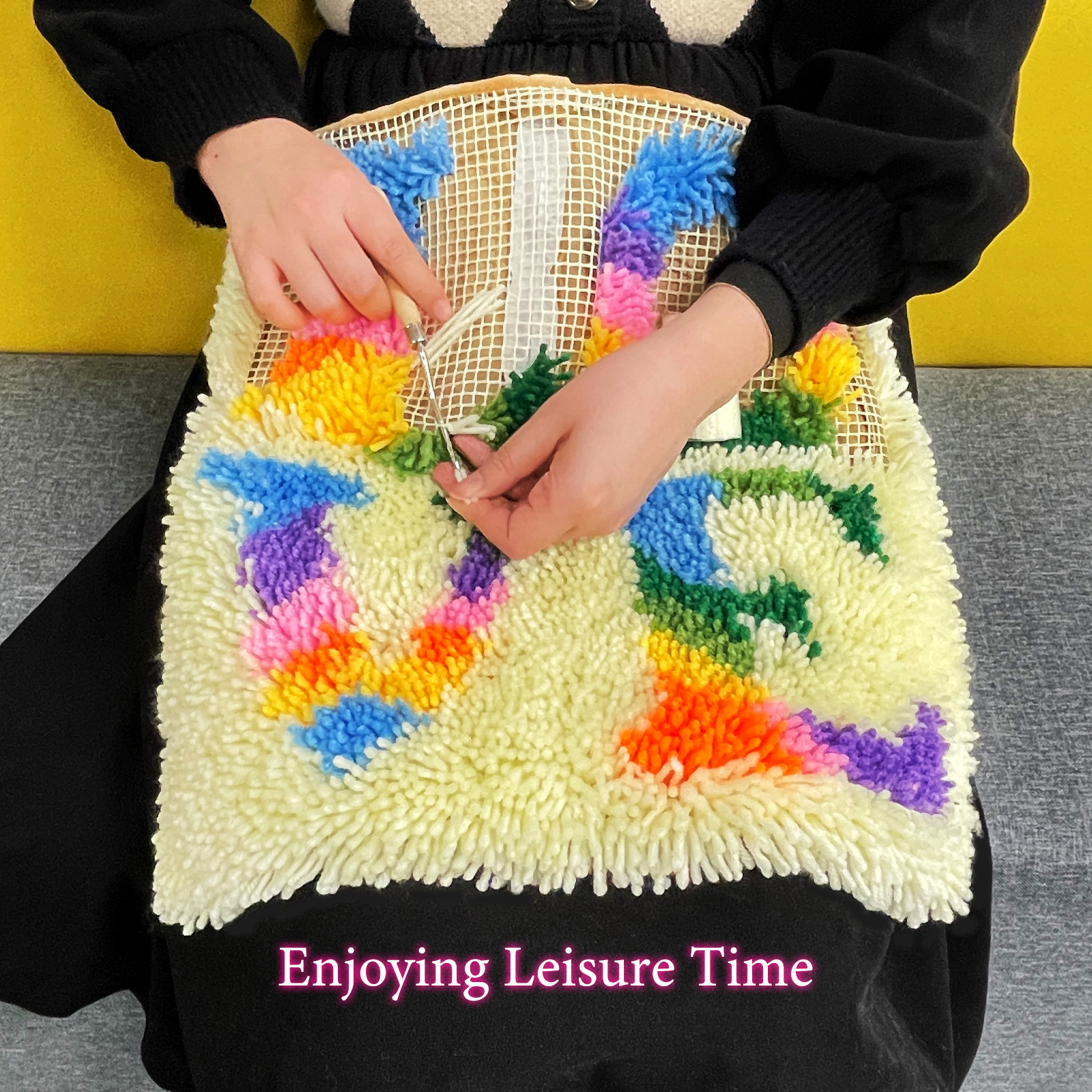 Starfish on Beach - Latch Hook Rug Kit