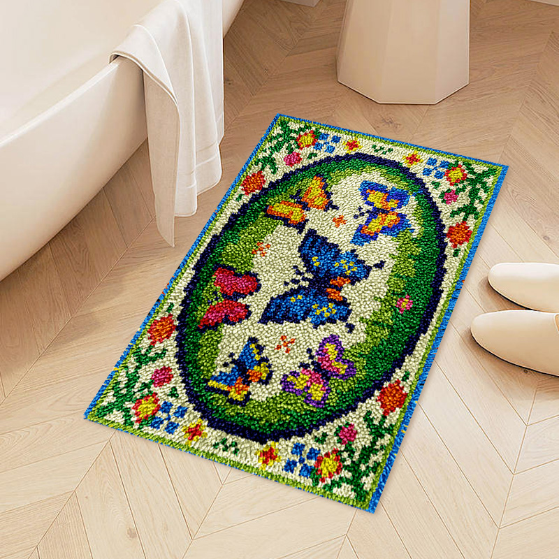 Colorful Little Butterflies - Rug Latch Hook Kits