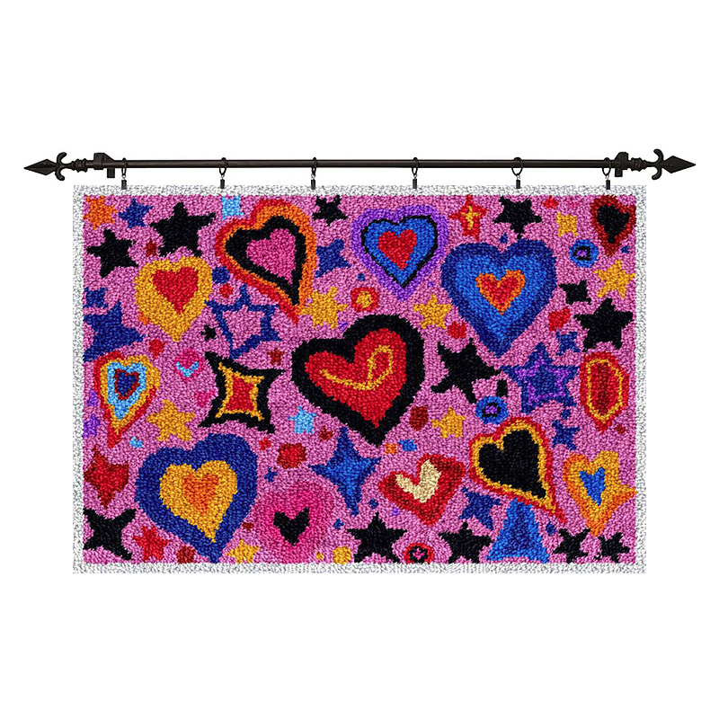 [Large Size] A lot of Love - Latch Hook Rug Kit