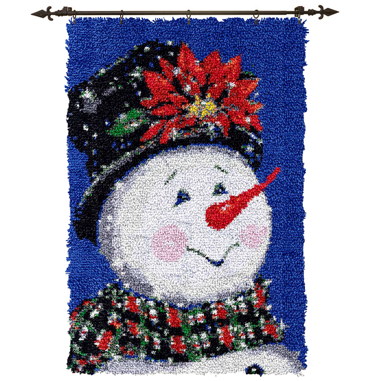 Largesize | Snowman Rug Latch Hook Kit for Beginners