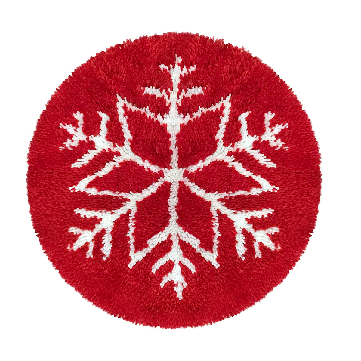 Snowflake Rug Latch Hook Kits for Beginners