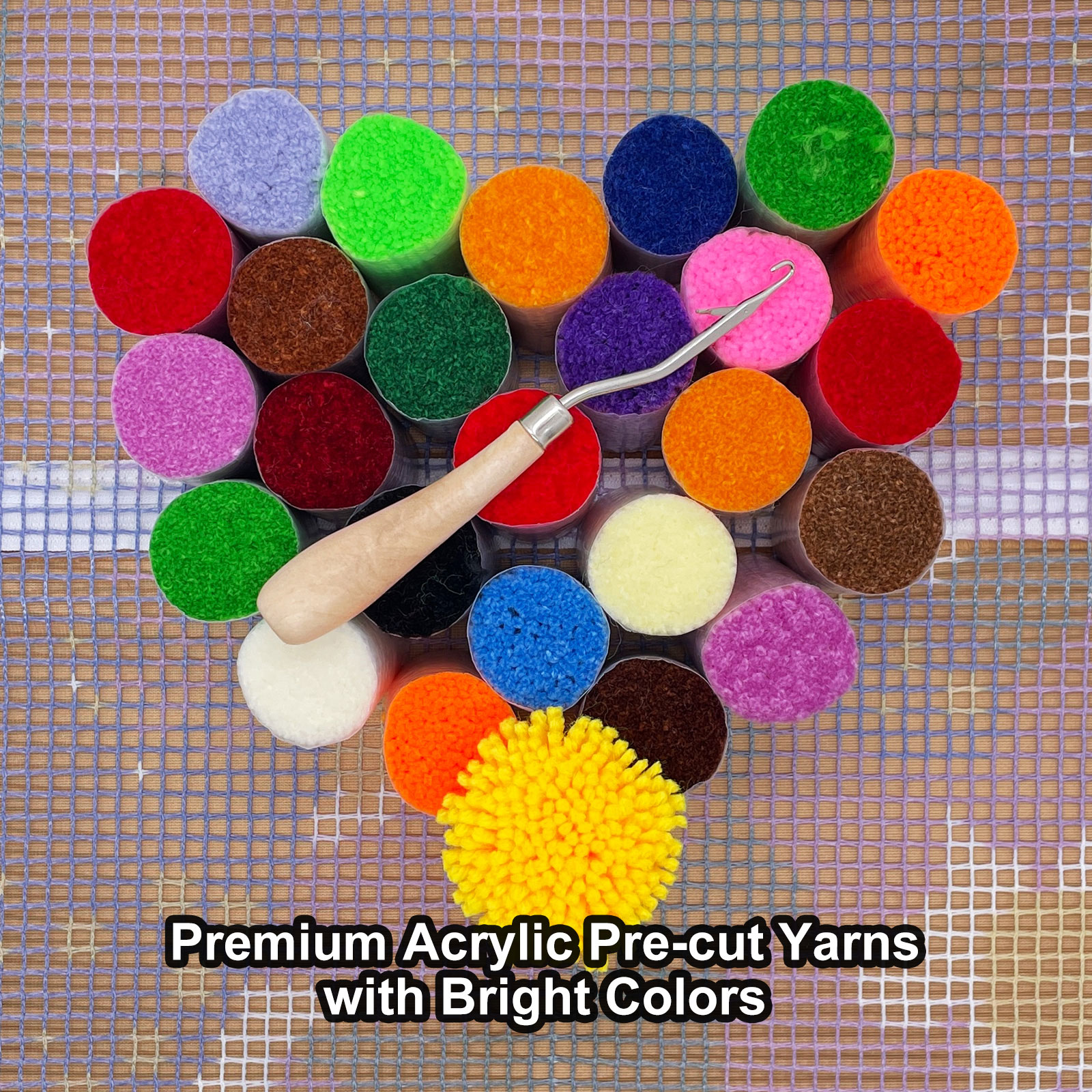 Starfish on Beach - Latch Hook Rug Kit