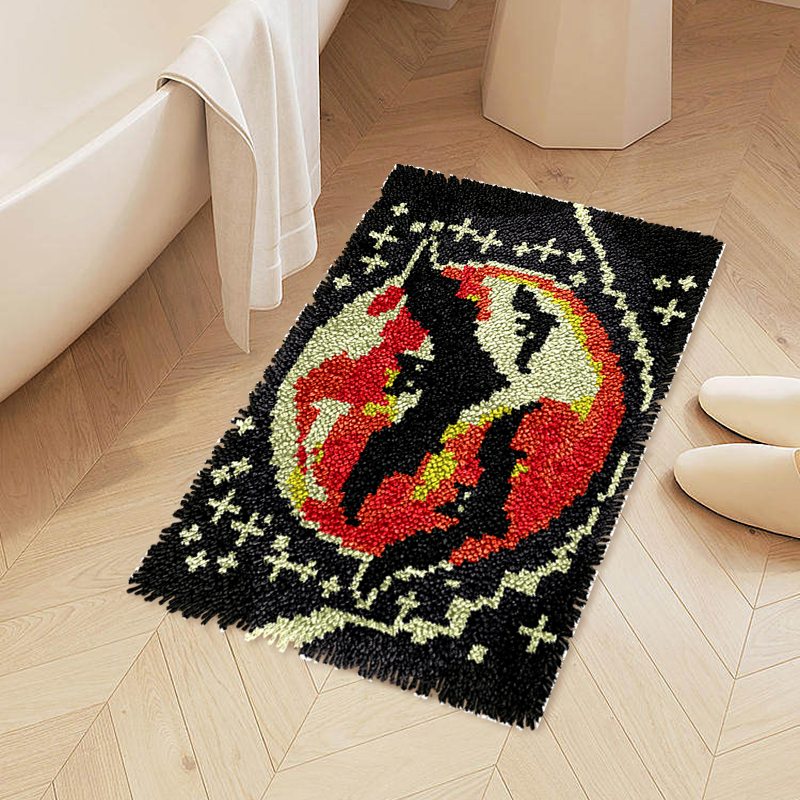 Halloween Bats - Latch Hook Rug Kits