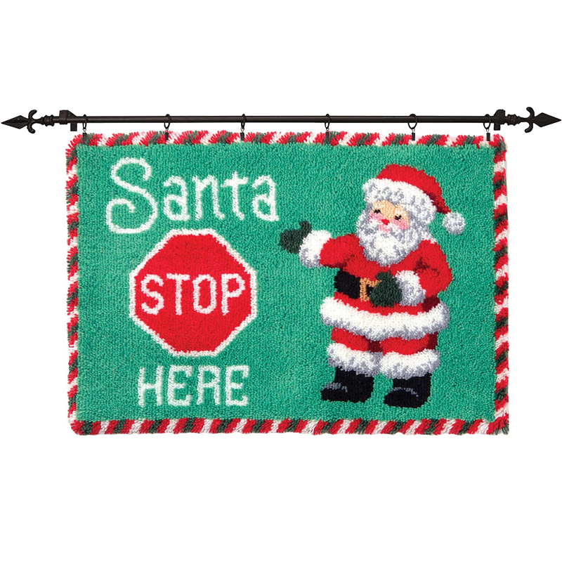 Christmas | Santa Claus Rug Latch Hook Kits for Beginners