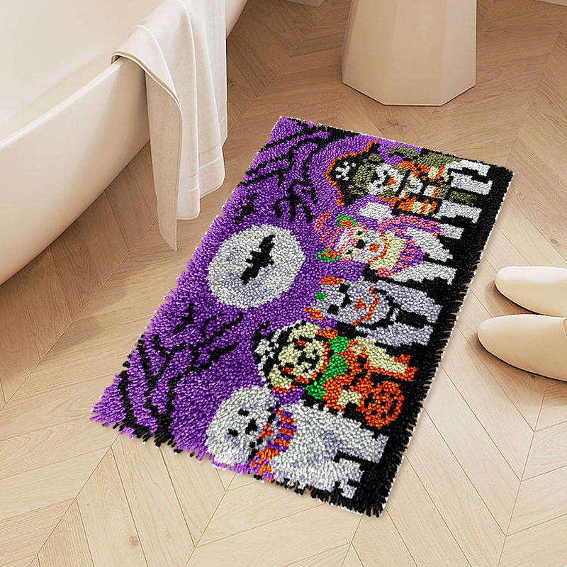 Halloween Puppies - Rug Latch Hook Kit