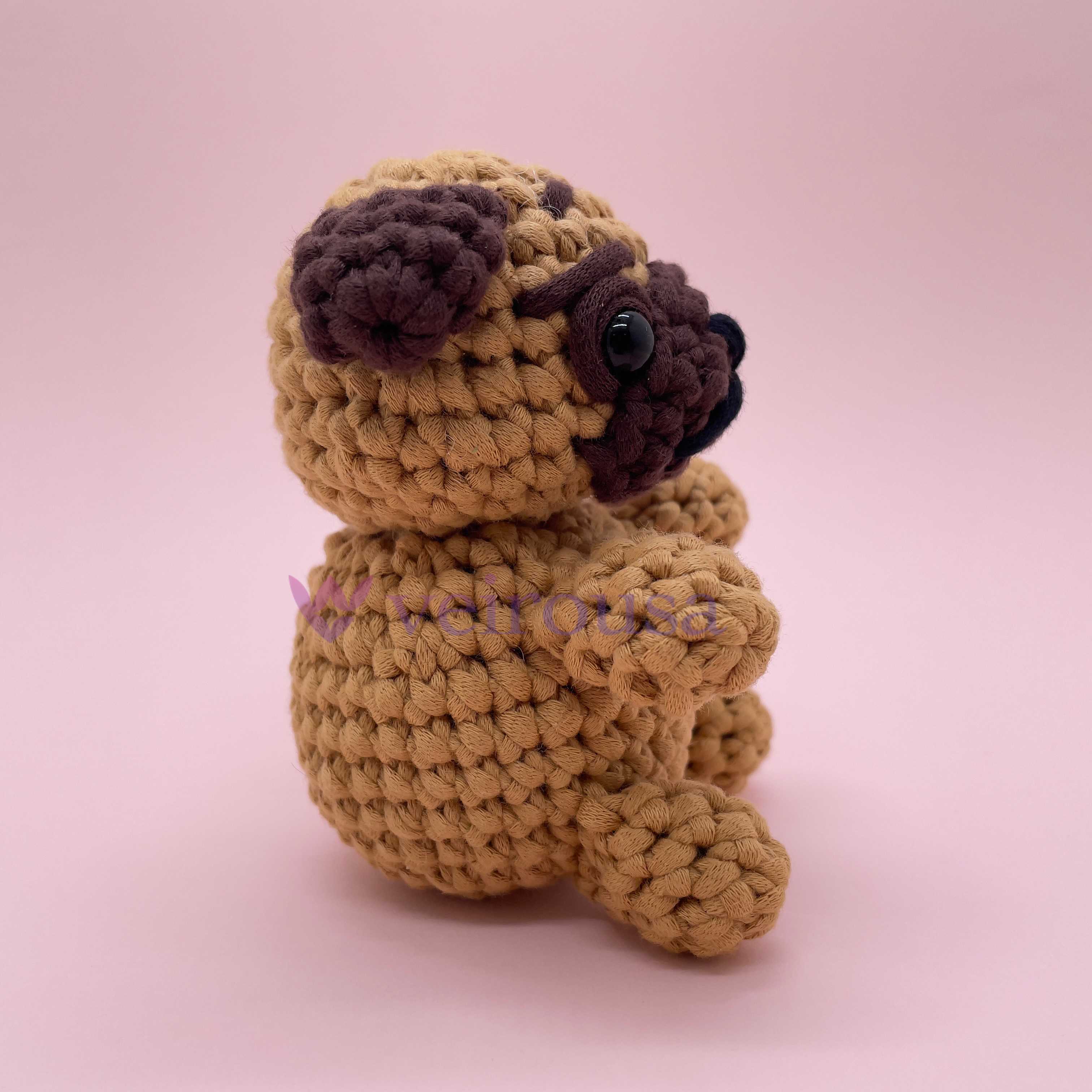 Brown Bulldog - Crochet Kit