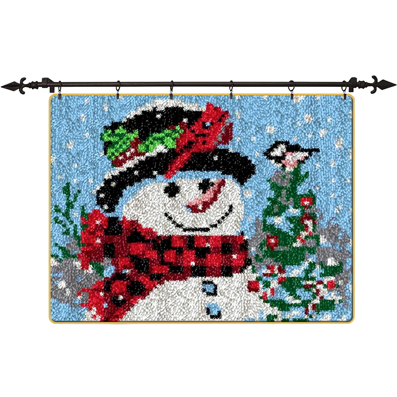 Snowman Latch Hook Rug kit