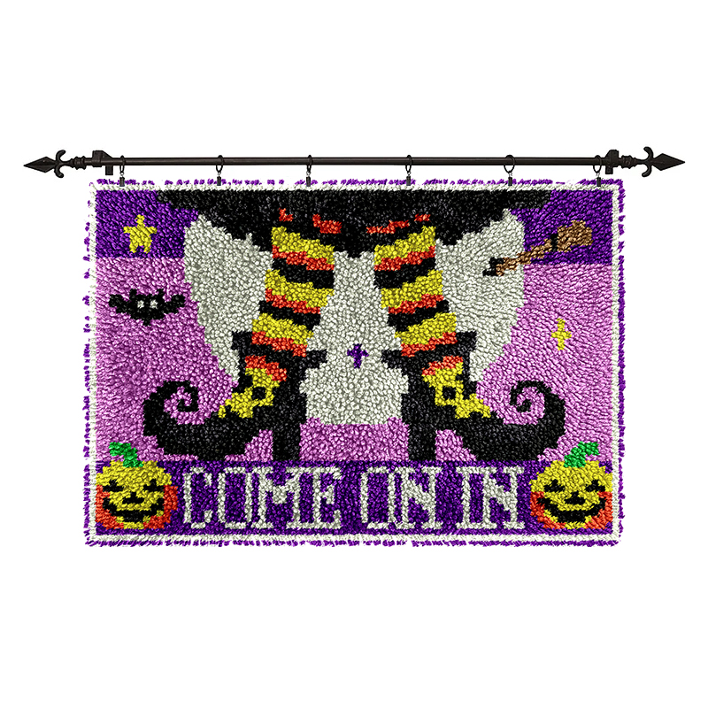 Halloween Boots - Latch Hook Rug Kits