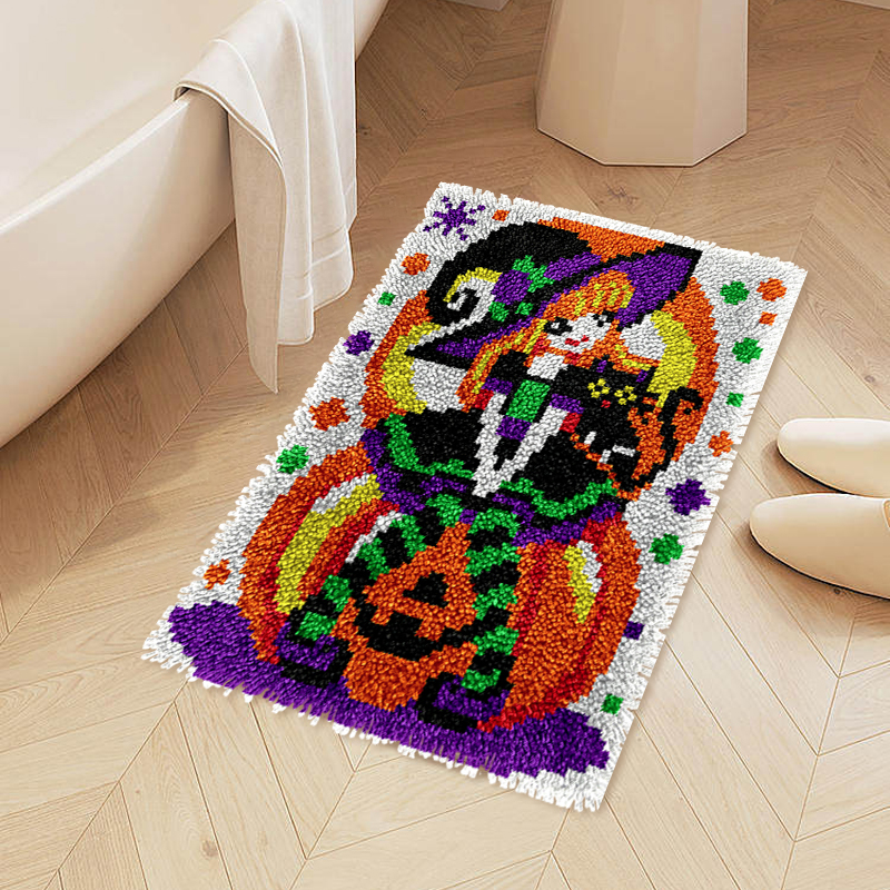 Halloween Wanda Witch - Latch Hook Rug Kits