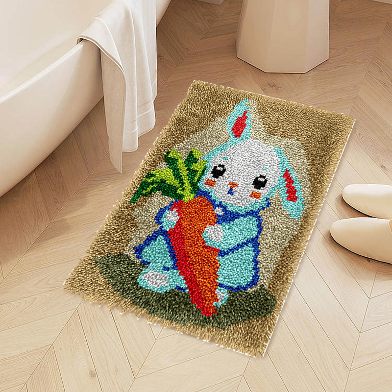 Rabbit DIY Rug Latch Hook Kits for Beginners