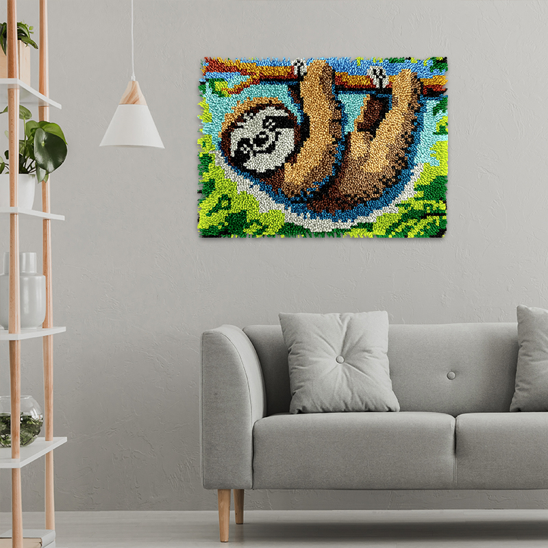 Smart Sloth Rug Latch Hook Kits for Beginners