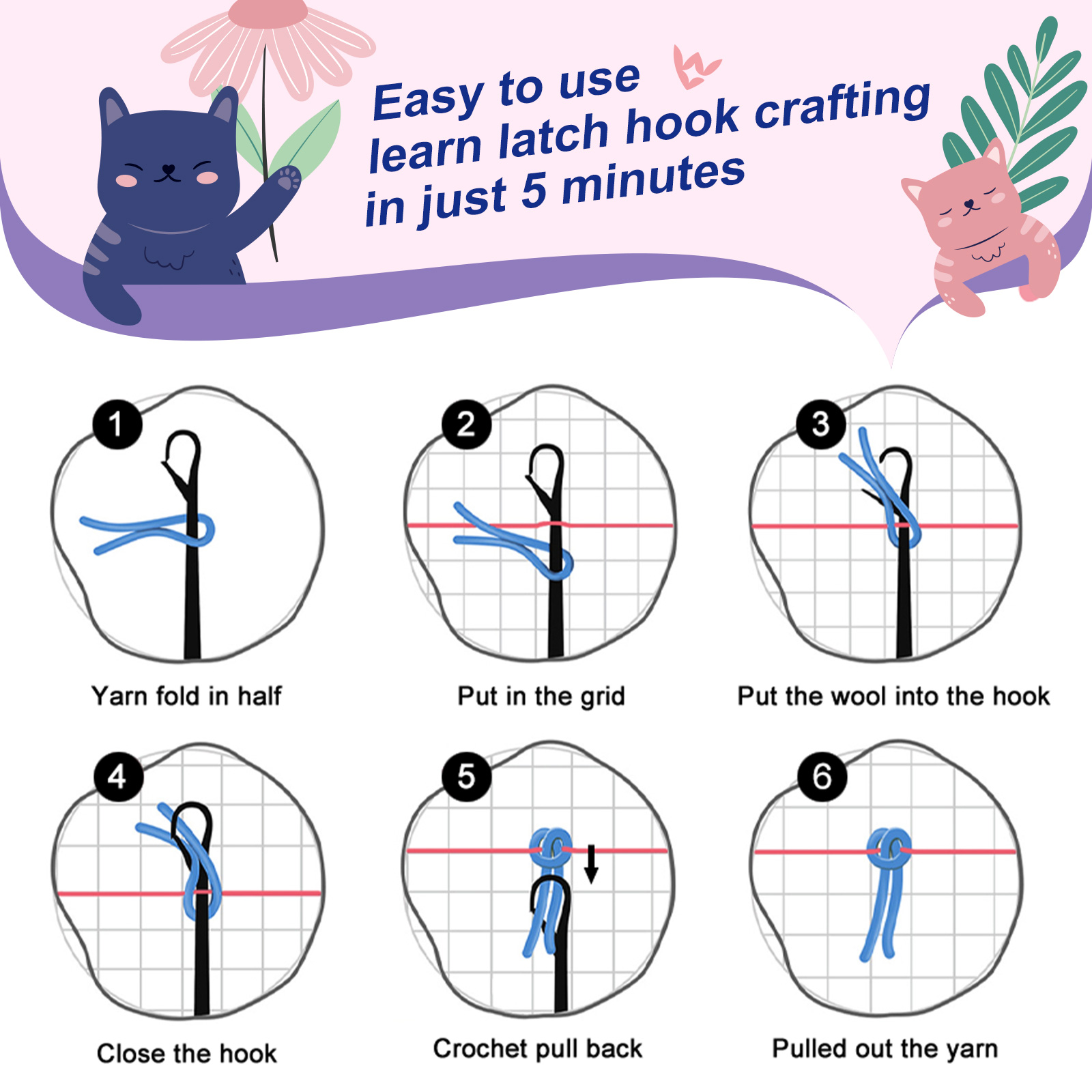 Oversize | Christmas Eve Rug Latch Hook Kits for Beginner