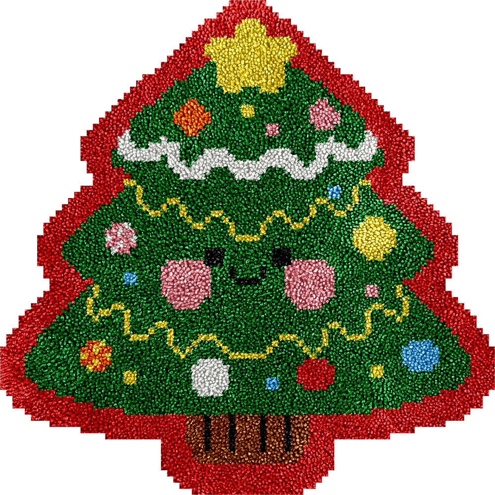 Christmas Tree - Latch Hook Rug Kit