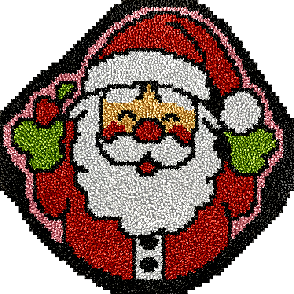 Santa Claus - Latch Hook Rug Kit