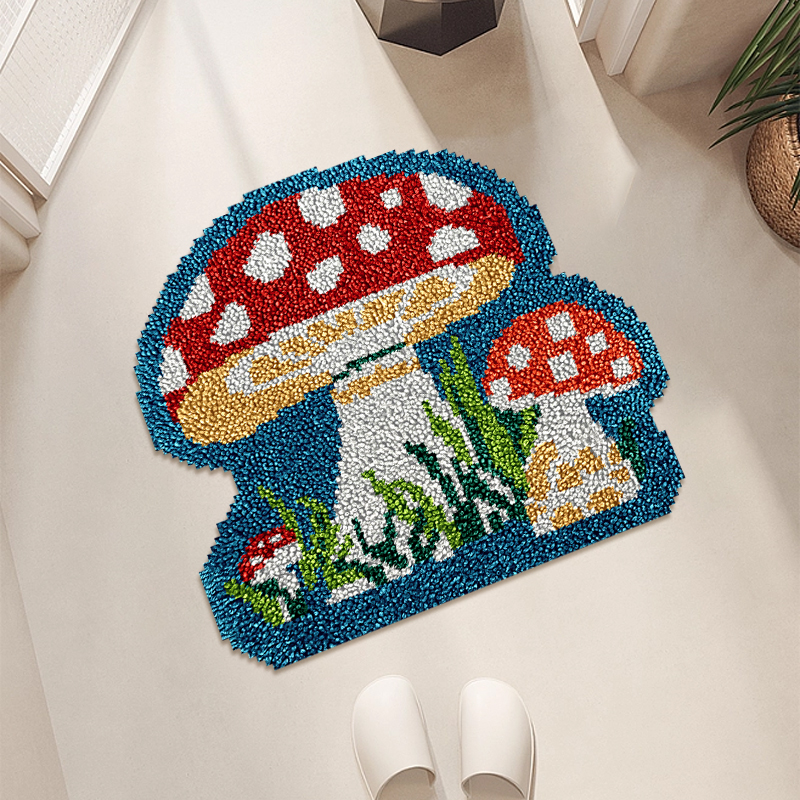 Mushroom - Latch Hook Rug Kit