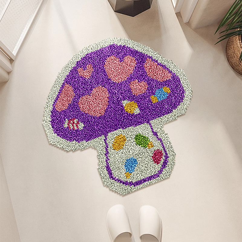 Mushroom - Latch Hook Rug Kit