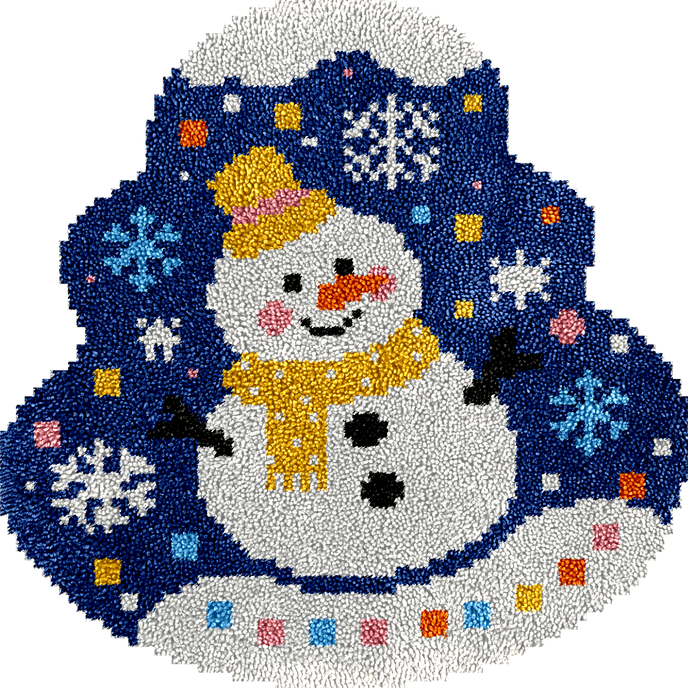 Snowman - Latch Hook Rug Kit