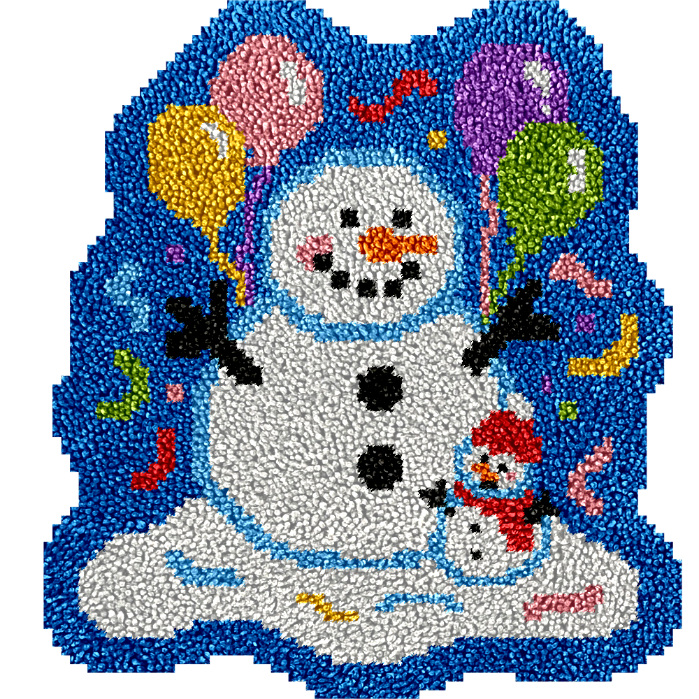 Snowman - Latch Hook Rug Kit