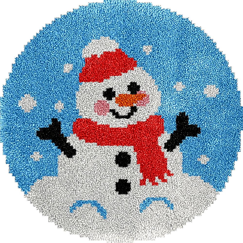 Snowman - Latch Hook Rug Kit