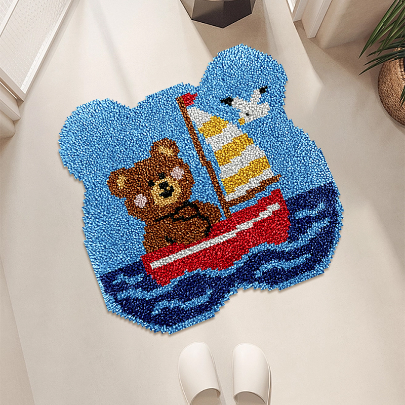 Little Bear Sailing - Latch Hook Rug Kit
