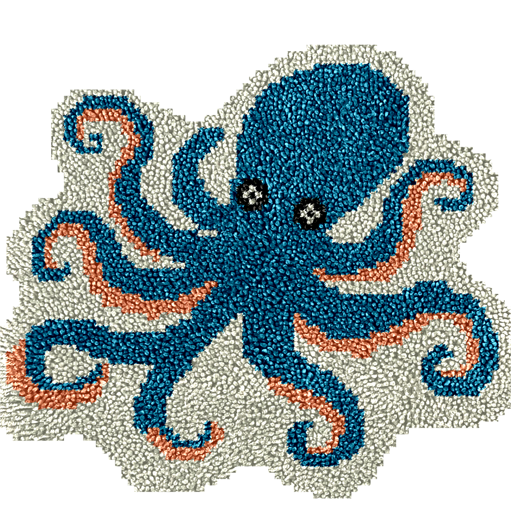 Octopus - Latch Hook Rug Kit
