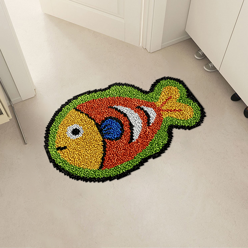 Lively Fishes - Rug Latch Hook Kits for Beginners
