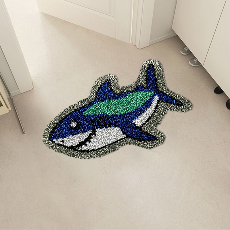 Blue Shark - Rug Latch Hook Kits for Beginners