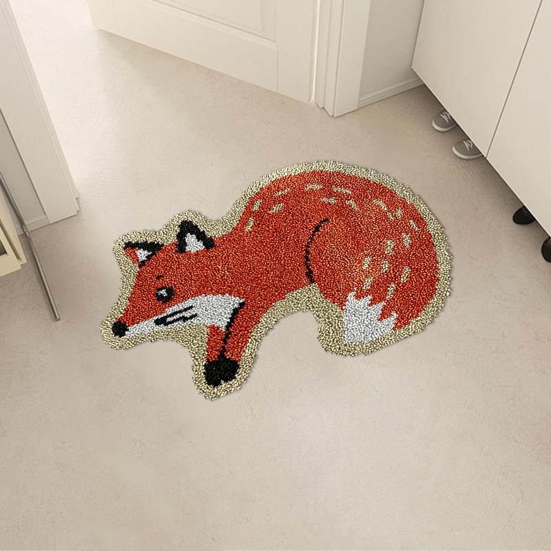 Mischievous Fox - Rug Latch Hook Kits for Beginners