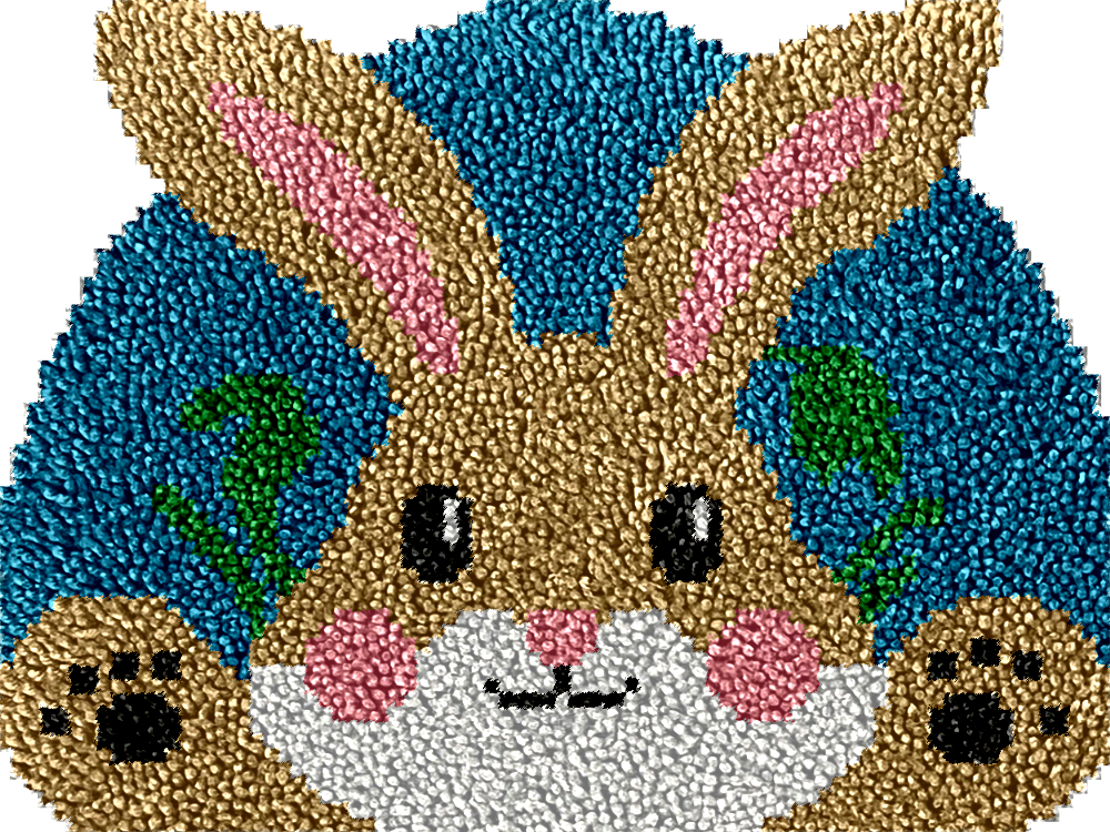 Cute Bunny - Rug Latch Hook Kits for Beginners