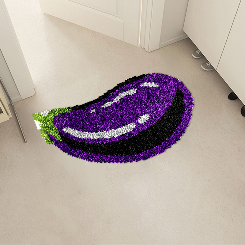 Eggplant - Rug Latch Hook Kits for Beginners