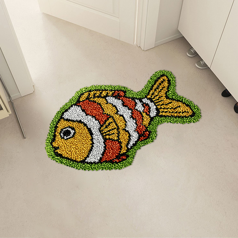 Lively Fishes - Rug Latch Hook Kits for Beginners