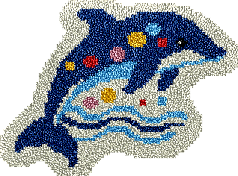 Dolphin - Rug Latch Hook Kits for Beginners