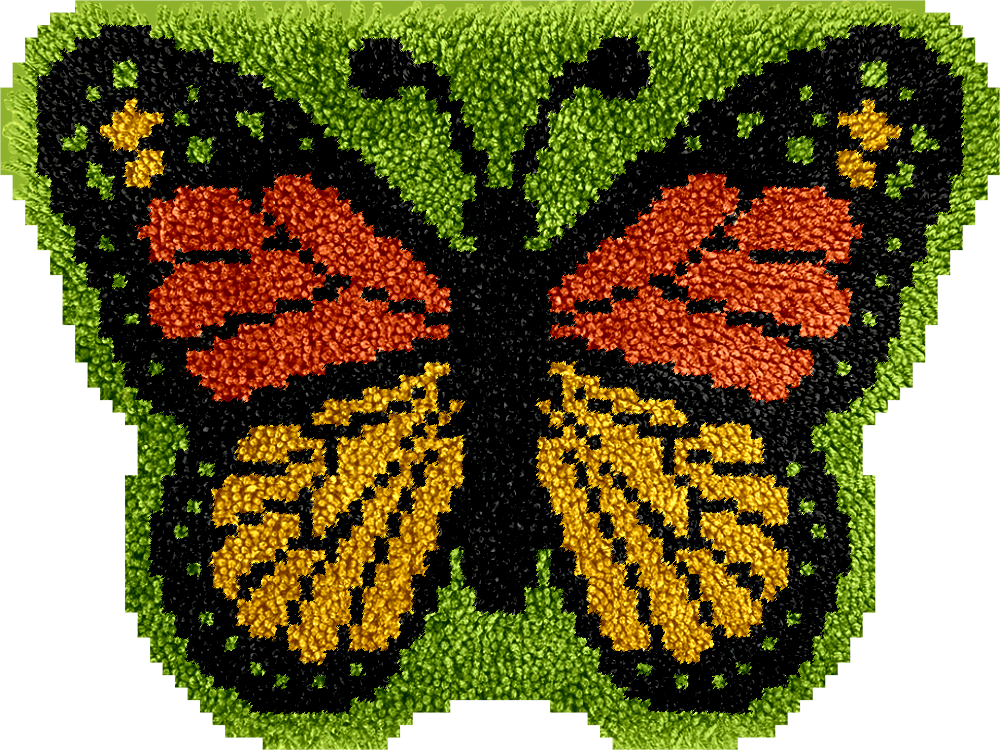 Butterfly - Rug Latch Hook Kits for Beginners
