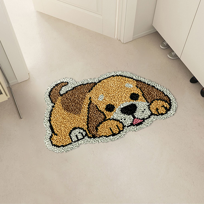 Lying Dog - Rug Latch Hook Kits for Beginners