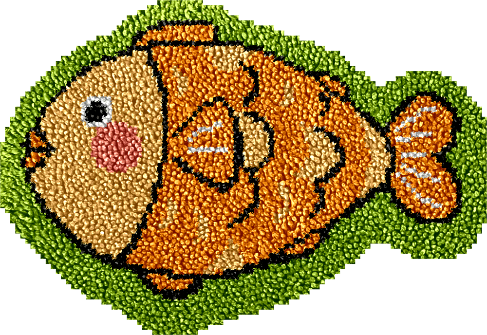 Lively Fishes - Rug Latch Hook Kits for Beginners