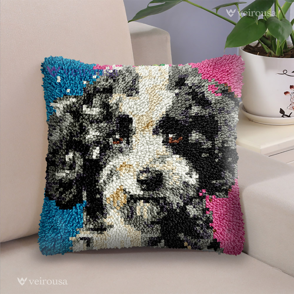 Dog Breeds - Latch Hook Pillow Kit