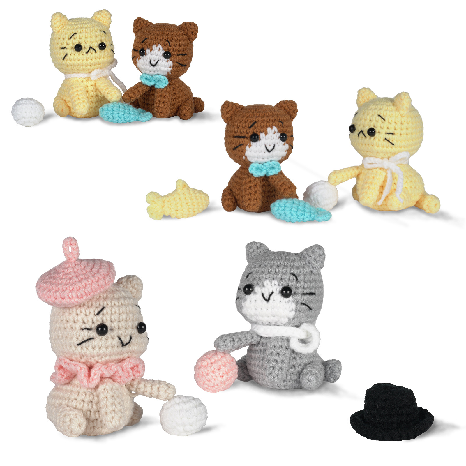 Cat Combo - Crochet Kit - LOLCrochet