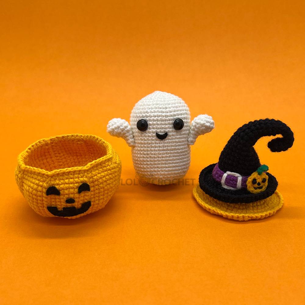 Pumpkin Ghost - Crochet Kit - LOLCrochet