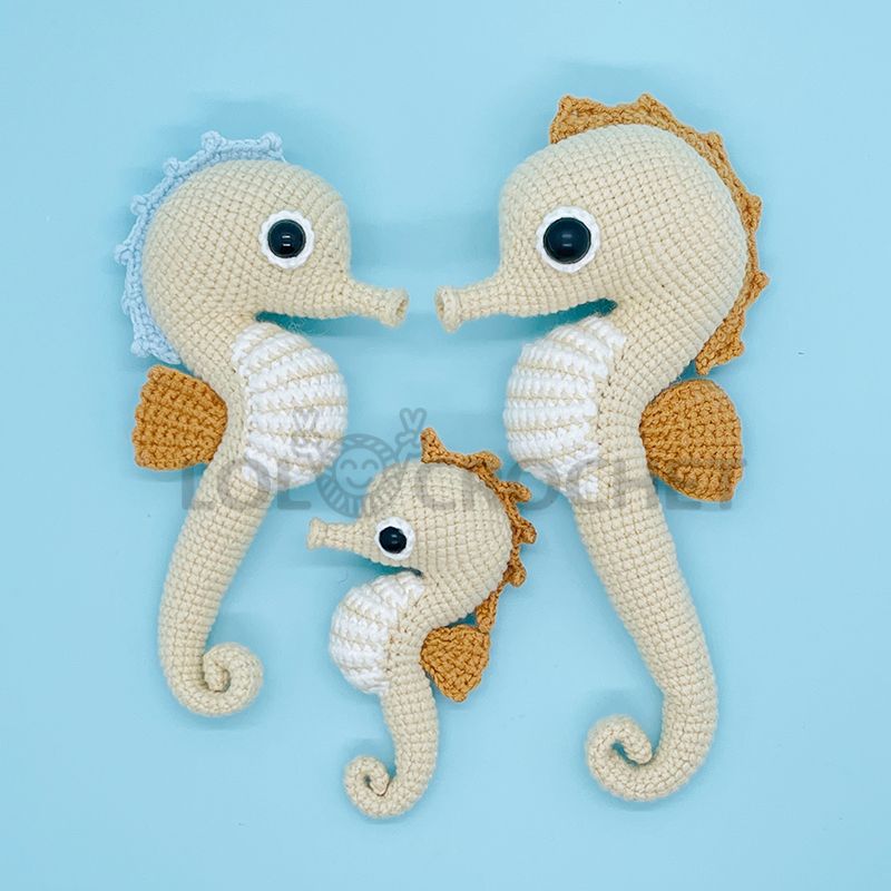 Seahorse Family - Crochet Kit - LOLCrochet