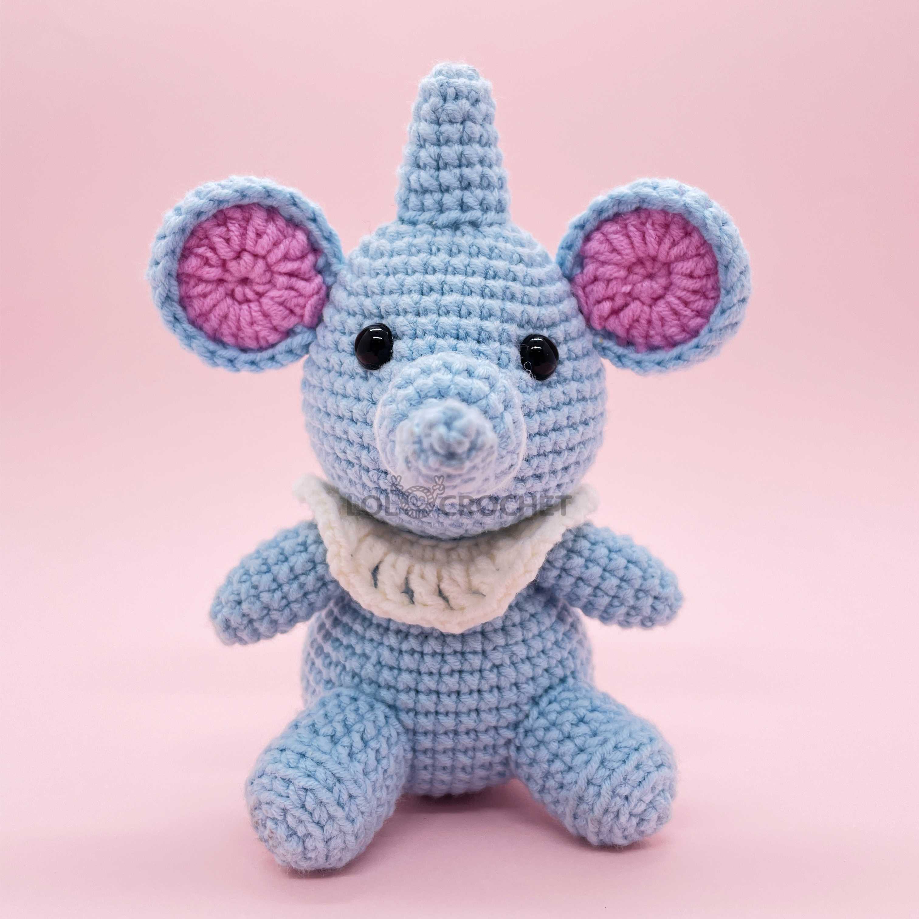 Blue Elephant - Crochet Kit - LOLCrochet